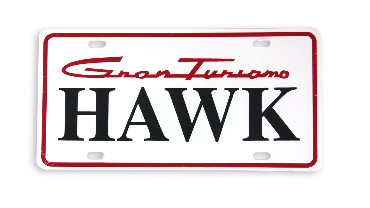 GRAN TURISMO HAWK LICENSE PLATE