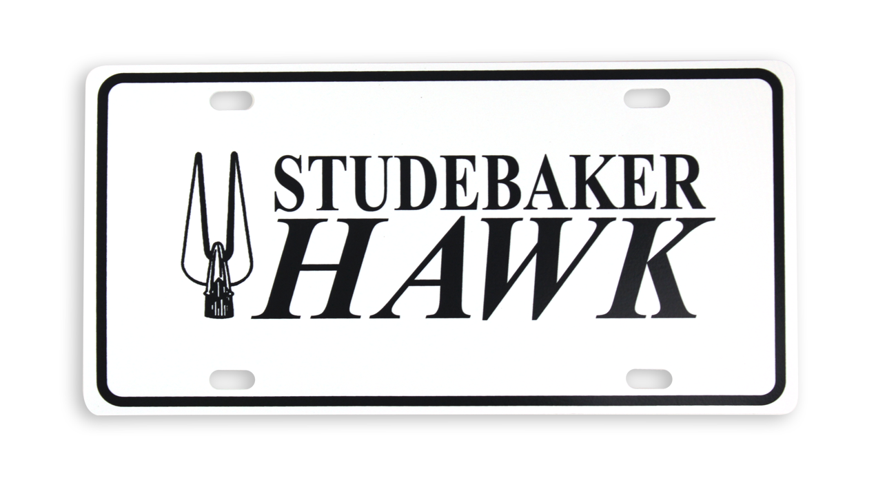 STUDEBAKER HAWK LICENSE PLATE
