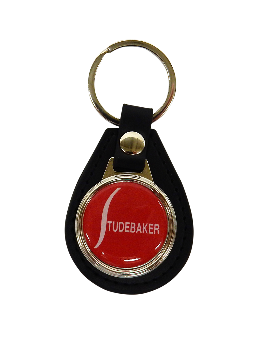 RED BALL LEATHER KEYCHAIN