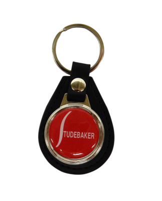RED BALL LEATHER KEYCHAIN