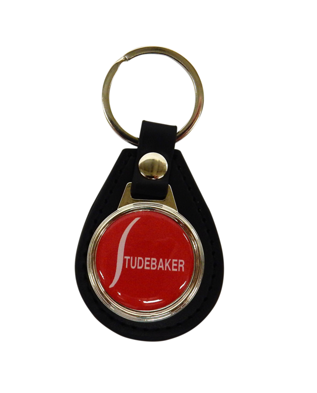 RED BALL LEATHER KEYCHAIN