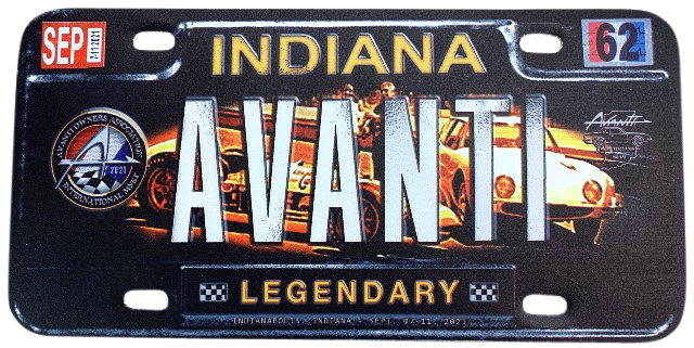 AVANTI LICENSE PLATE-62