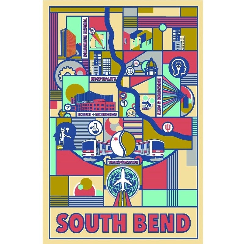 SOUTH BEND &quot;NEXT 100 YEARS&quot; POSTER 1ST PLACE