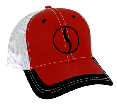 RED LAZY S HAT