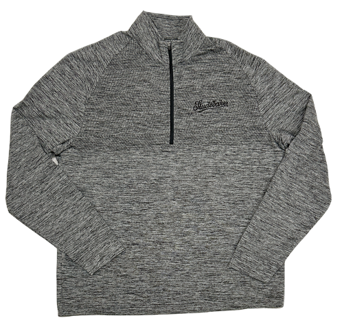 PERRY ELLIS 1/4 ZIP-GREY, Size: S