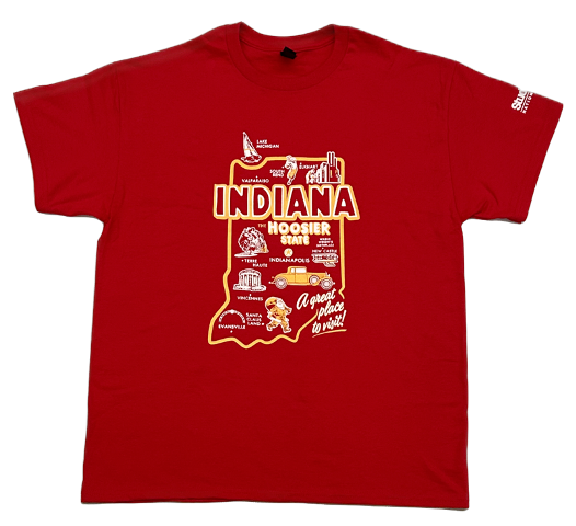 INDIANA T-SHIRT- RED, Size: S