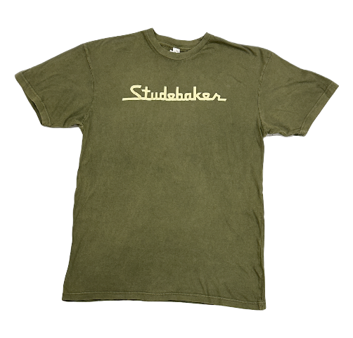 OLIVE GREEN STUDE T-SHIRT
