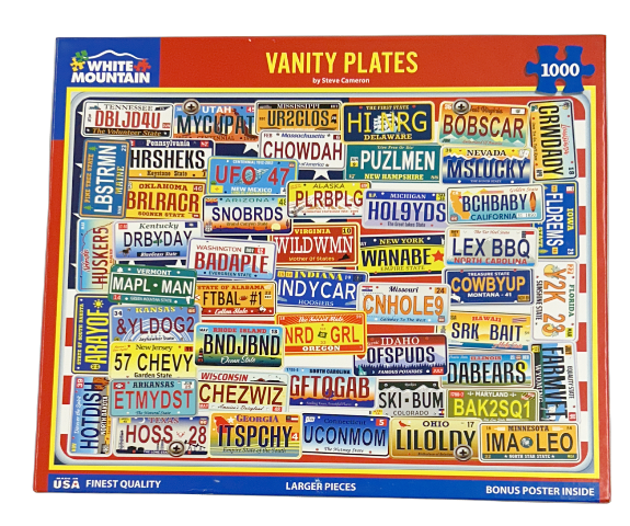 VANITY PLATE PUZZLE