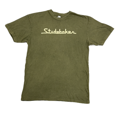 OLIVE GREEN STUDE T-SHIRT
