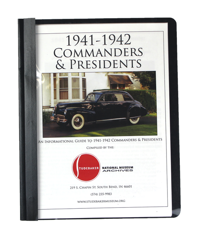 1941-42 COMM &amp; PRES MONOGRAPH