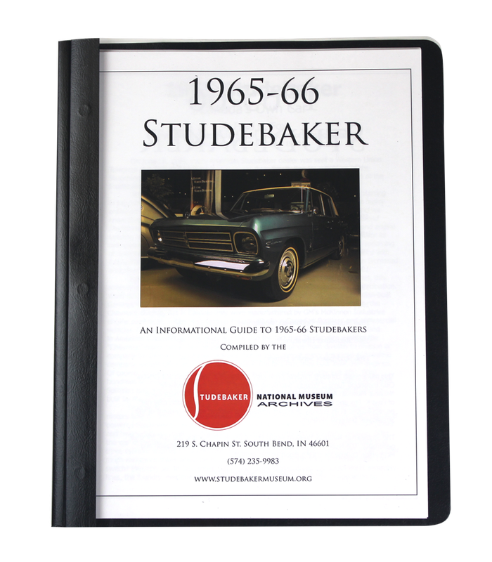 1965-66 STUDEBAKER MONOGRAPH