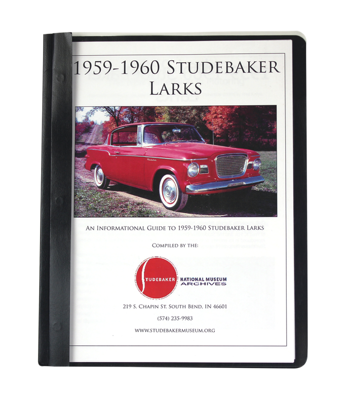 59-60 STUDEBAKER LARKS MONOGRAPH