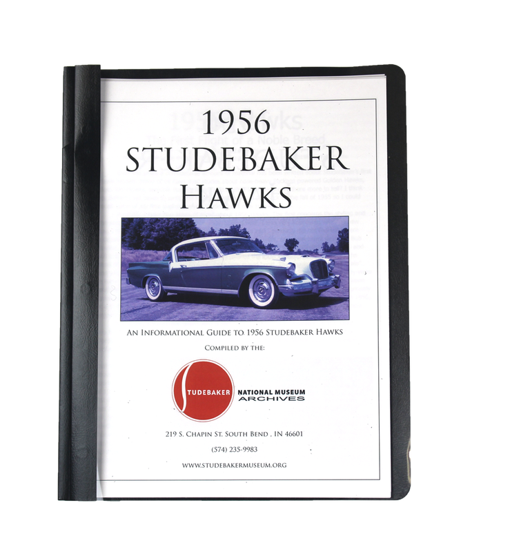 56 STUDEBAKER HAWKS MONOGRAPH