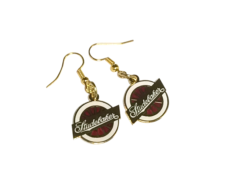 GOLD WHEEL LOGO EARRING