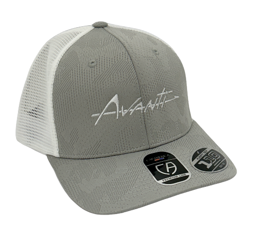 GRAY/WHT AVANTI HAT