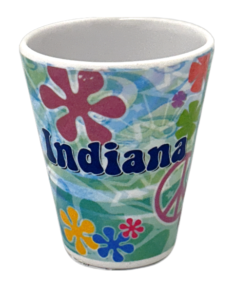 INDIANA PEACE SHOT GLASS