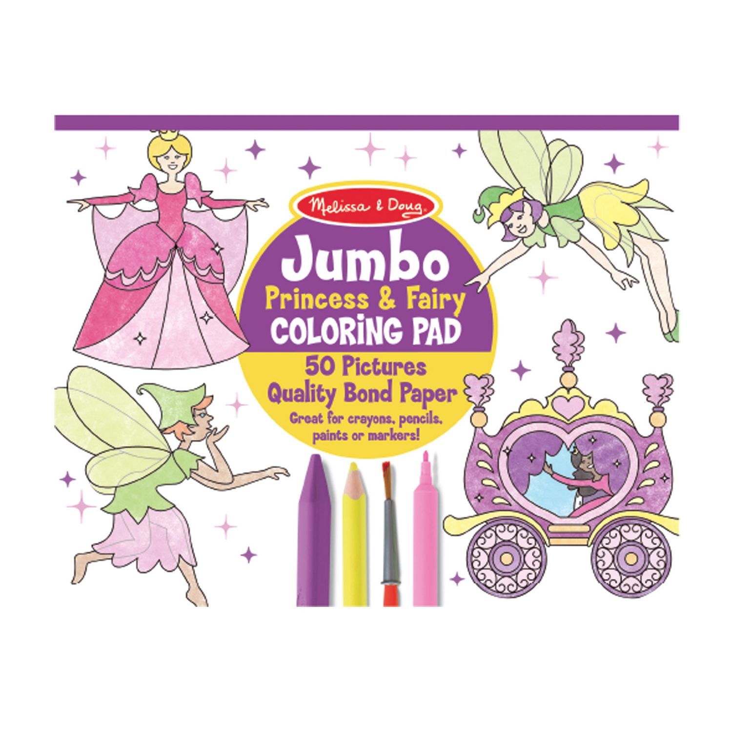 JUMBO COLORING PAD- PRINCESS