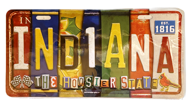 INDIANA LICENSE PLATE