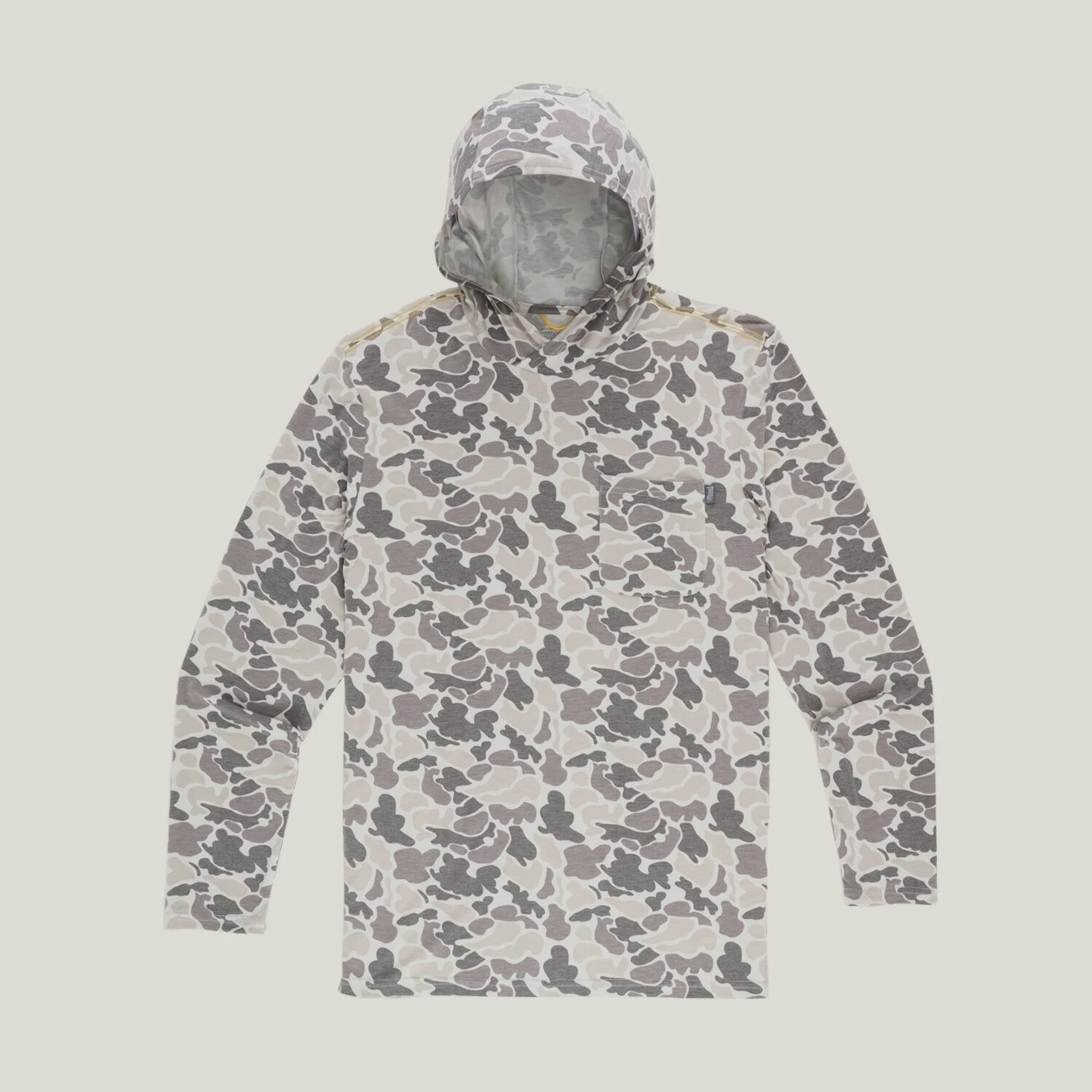 BUXTON HAGOOD HOODIE STONE MALLARD CAMO, Size: S