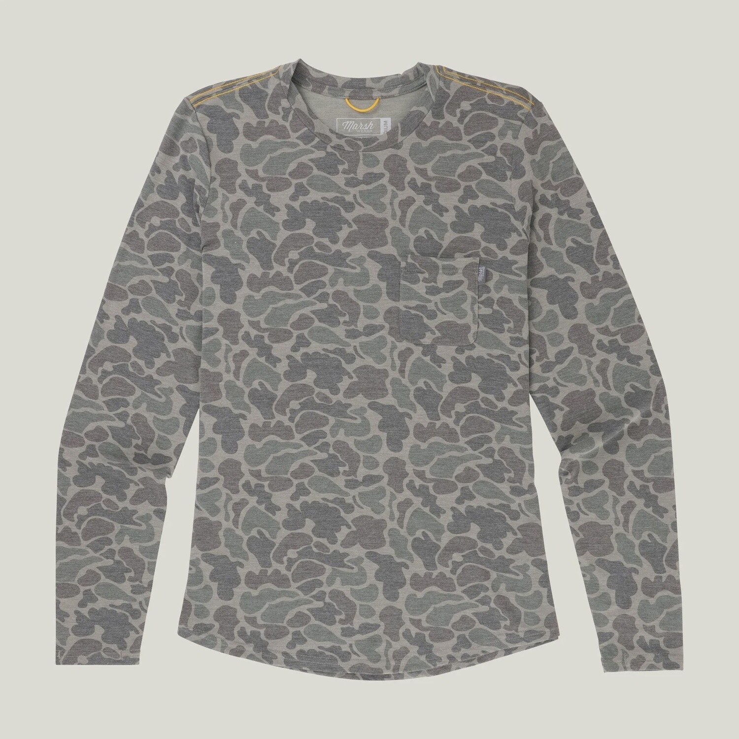 WOMENS BUXTON LS DARK GREEN MALLARD CAMO, Size: XS