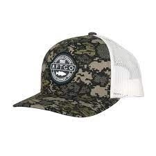 BASS PATCH TRUCKER HAT, COLOR: GREEN CAMO