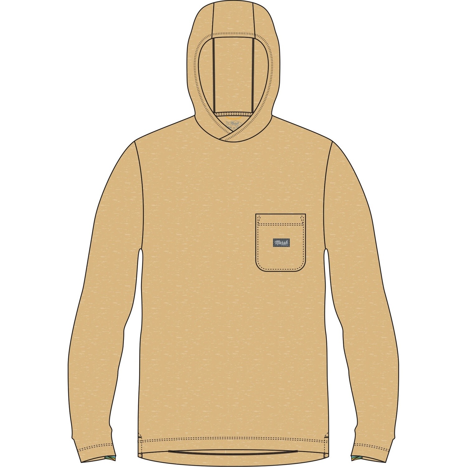BUXTON HD, COLOR: WHEAT HEATHER, Size: S