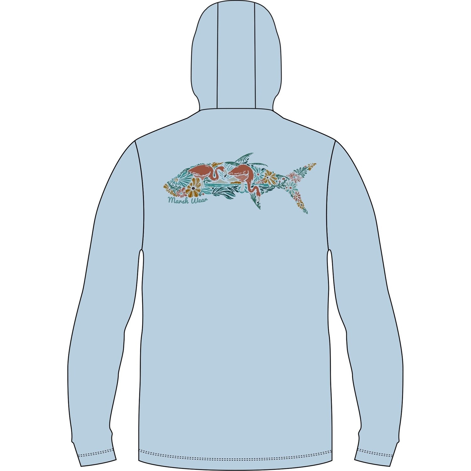 TROPICS UPF LIGHT BLUE, Size: S