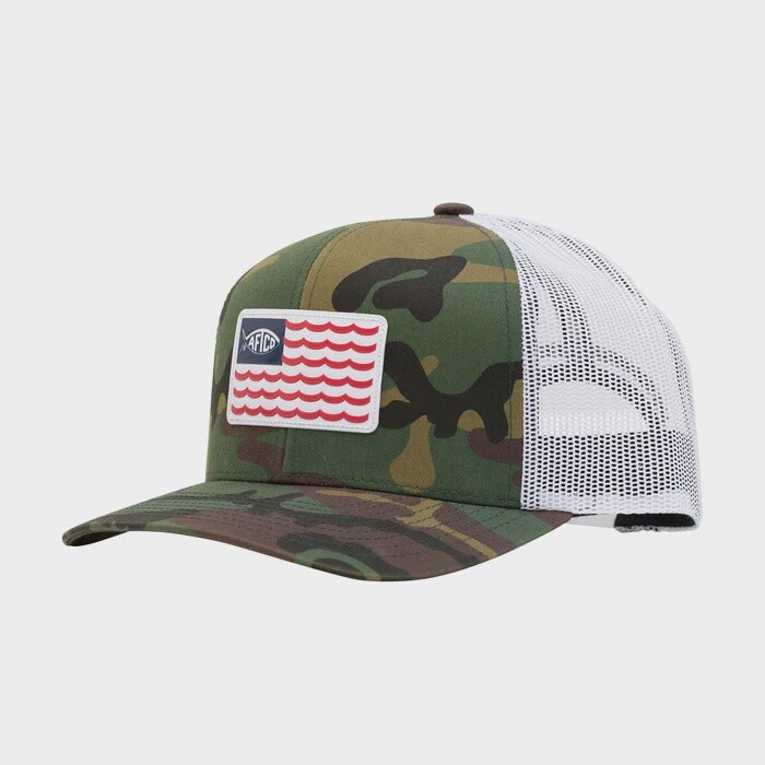 CANTON TRUCKER HAT, COLOR: GREEN CAMO