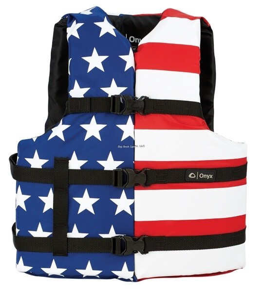 ADULT GEN. PURPOSE LIFE VEST STARS&amp; STRIPES