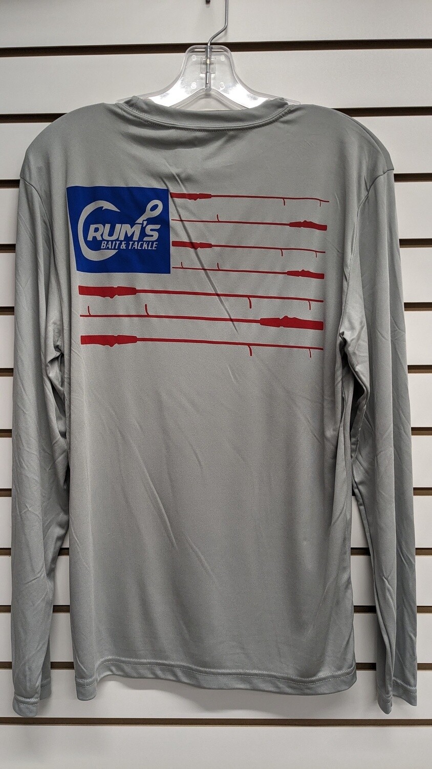 CRUMS ROD FLAG LOGO SILVER, Size: S