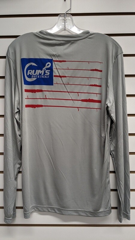 CRUMS ROD FLAG LOGO SILVER