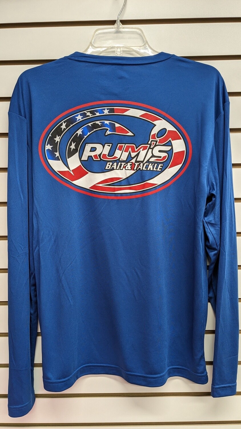 CRUMS AMERICAN FLAG LOGO ROYAL, Size: S