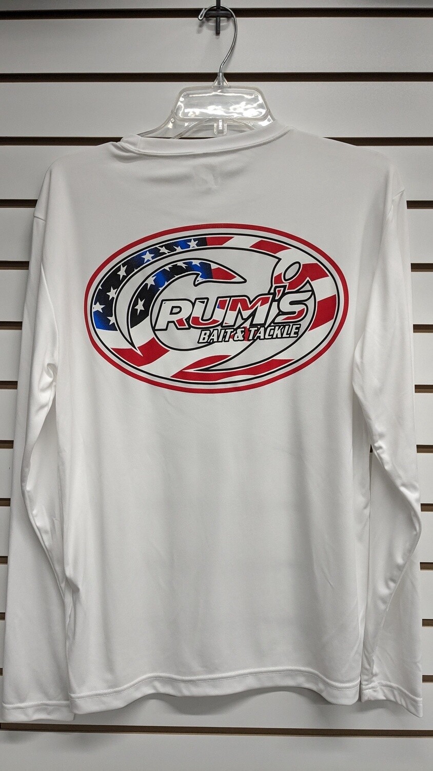 CRUMS AMERICAN FLAG LOGO WHITE, Size: S