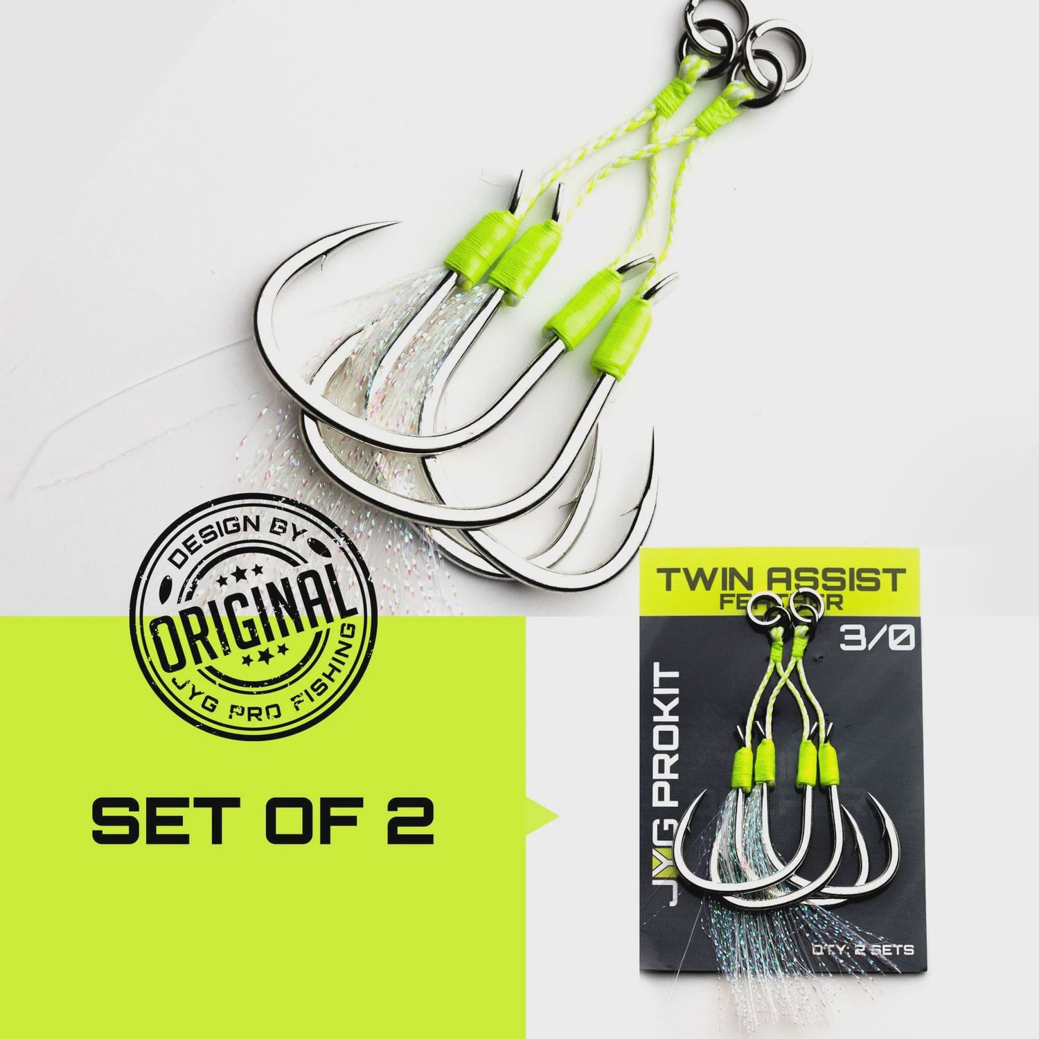 TWIN ASSIST FEATHER, Size: 1/0