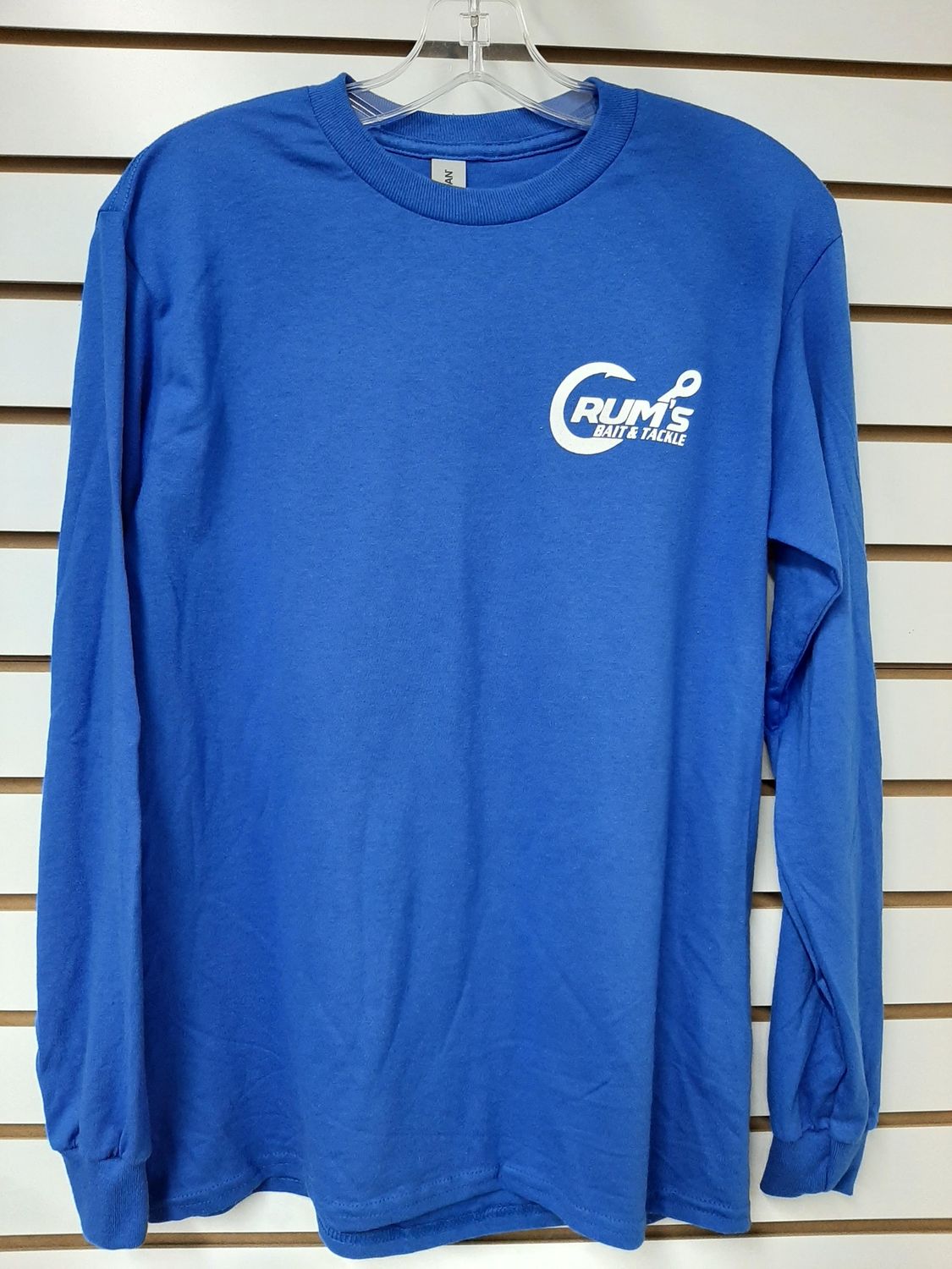 CRUMS LOGO LS TEE, Size: SMALL, COLOR: ROYAL