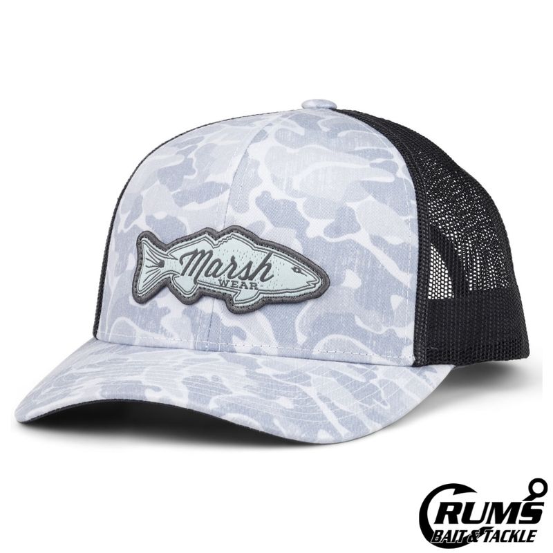 REDFISH LOGO TRUCKER HAZY COPAHEE CAMO