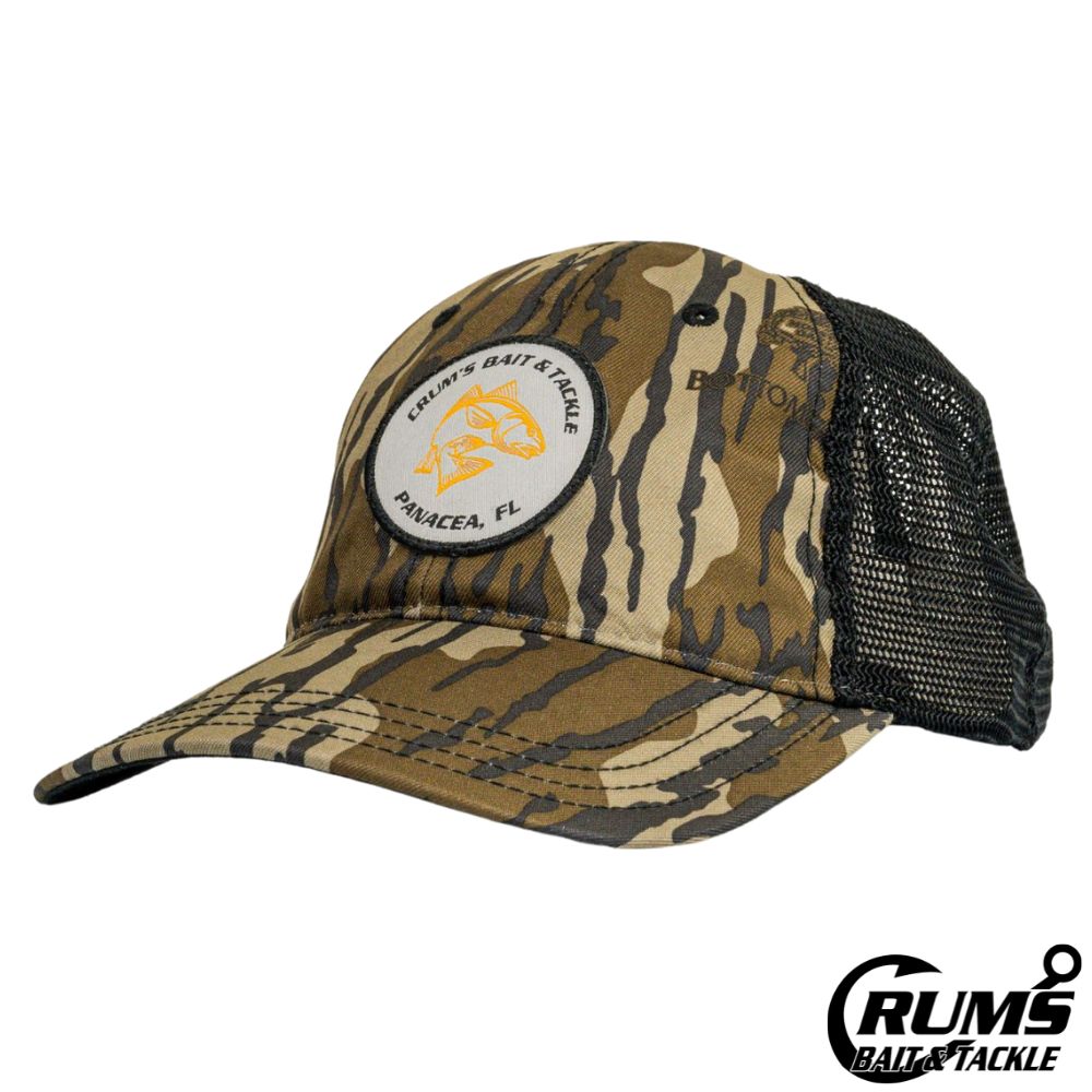 PATCH - WOVEN RED DRUM, Colour: MOSSY OAK BOTTOMLAND/BLK
