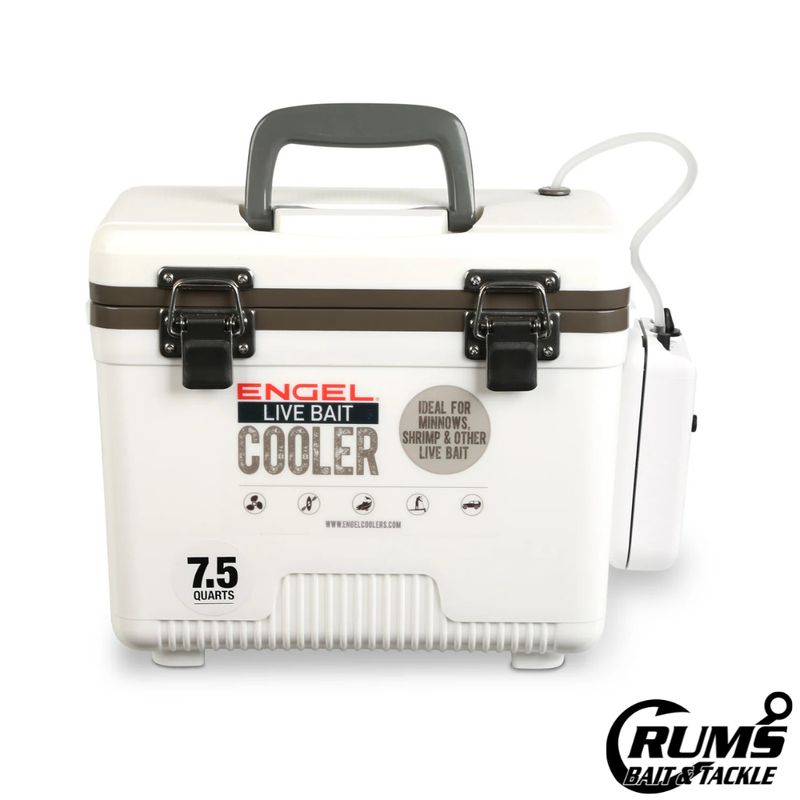 LIVE BAIT COOLER WHITE W/NET