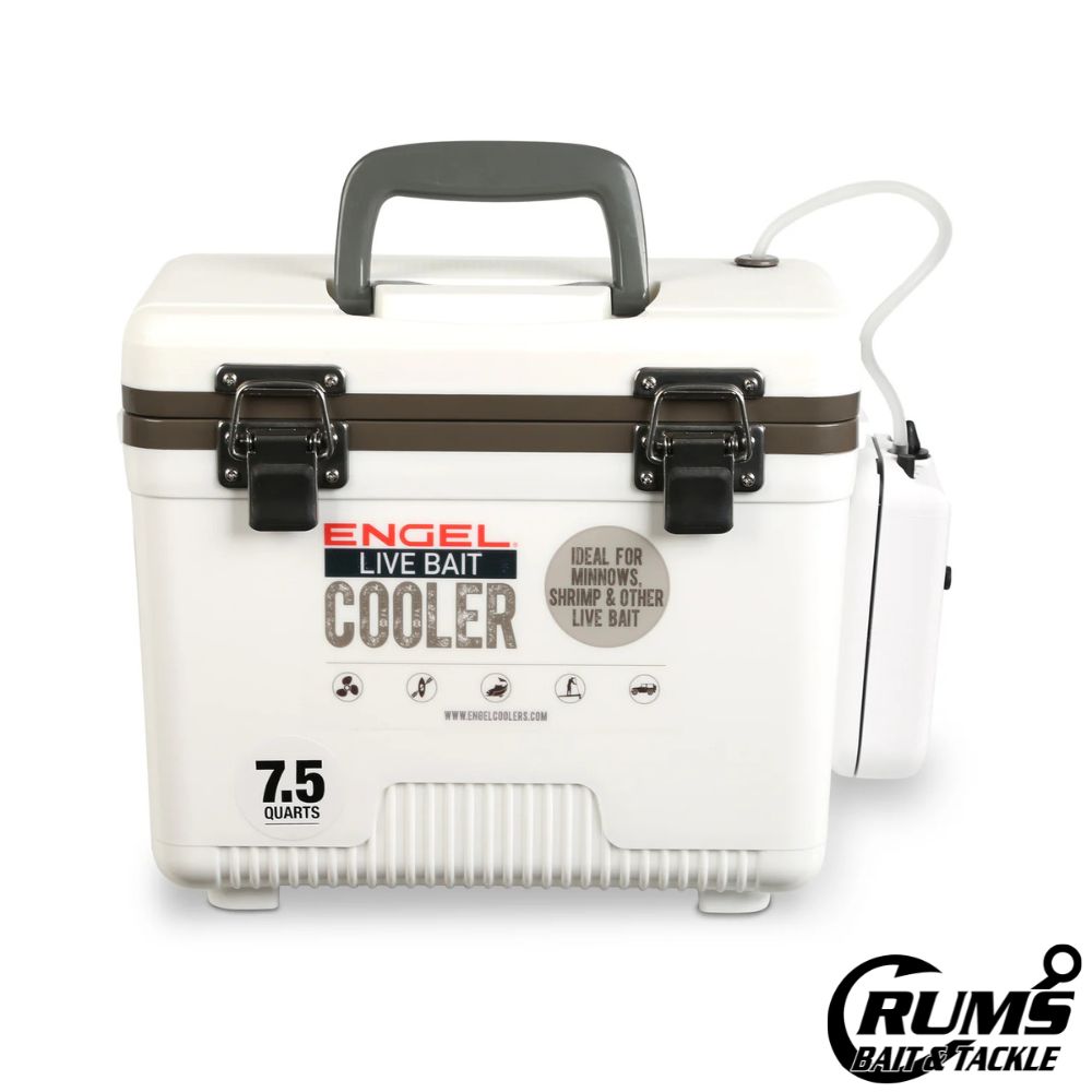 LIVE BAIT COOLER WHITE W/NET, Size: 7.5 QUART