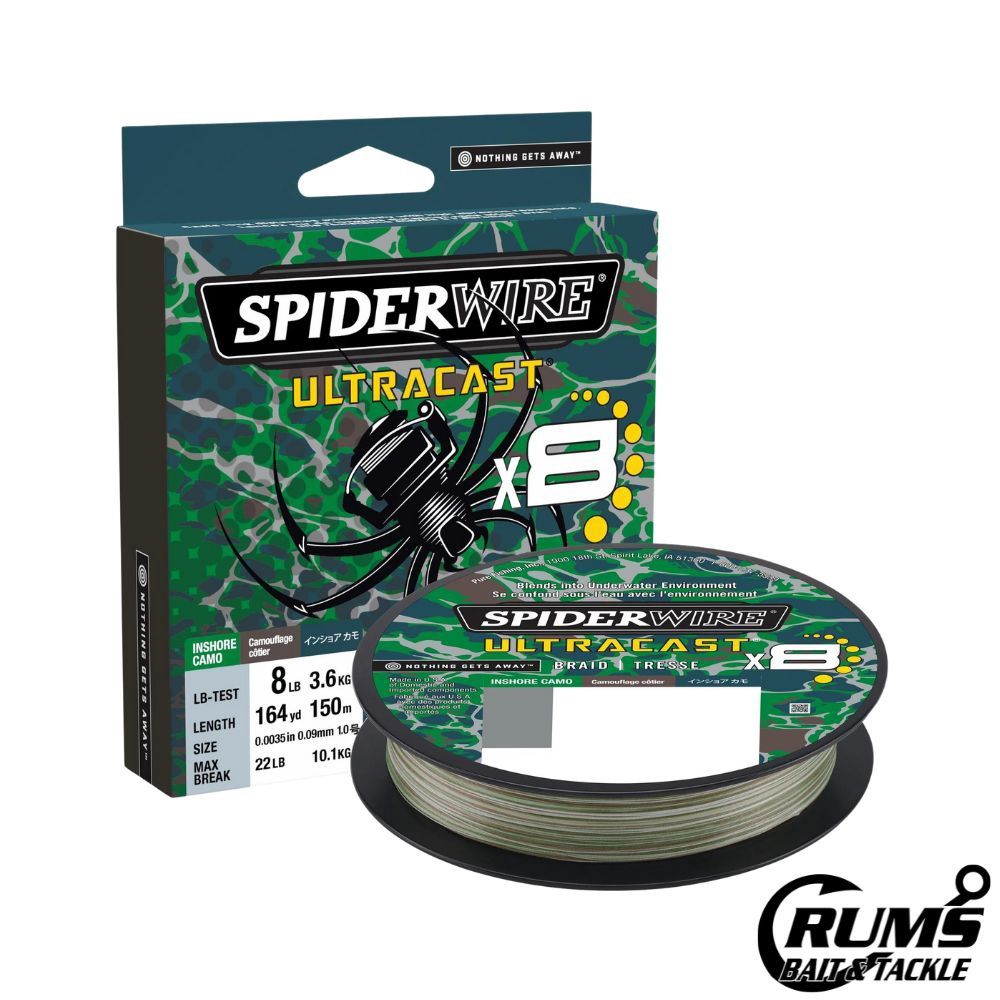 ULTRA CAST BRAID INVISIBLE CAMO, Size: 30LB, LENGTH: 164YD, COLOR: INSHORE CAMO