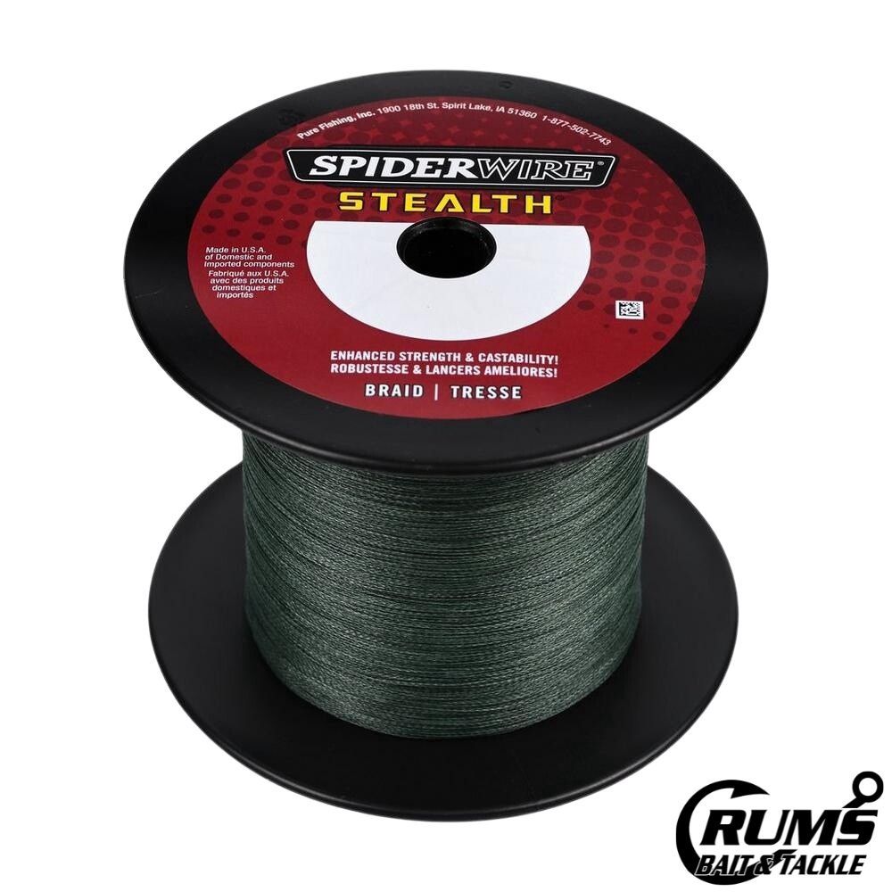 SPIDERWIRE STEALTH BRAID MOSS GREEN, Size: 10LB, COLOR: MOSS GREEN, LENGTH: 1500YDS