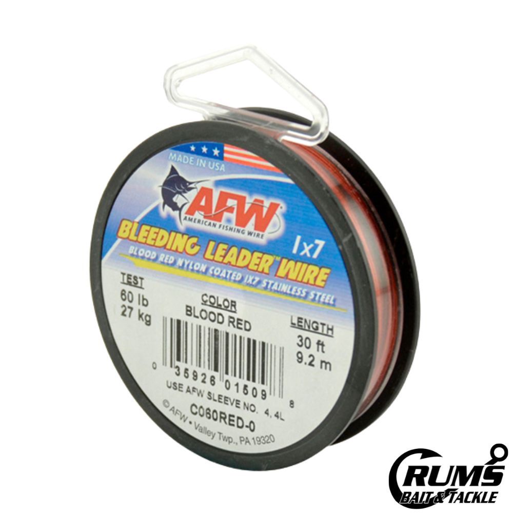 AFW  BLEEDING LEADER WIRE, Size: 60 LB