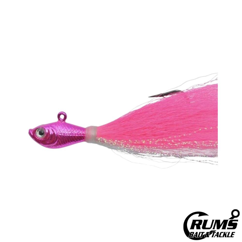 PRIME BUCKTAIL JIG  2 OZ, COLOR: CHROME PINK