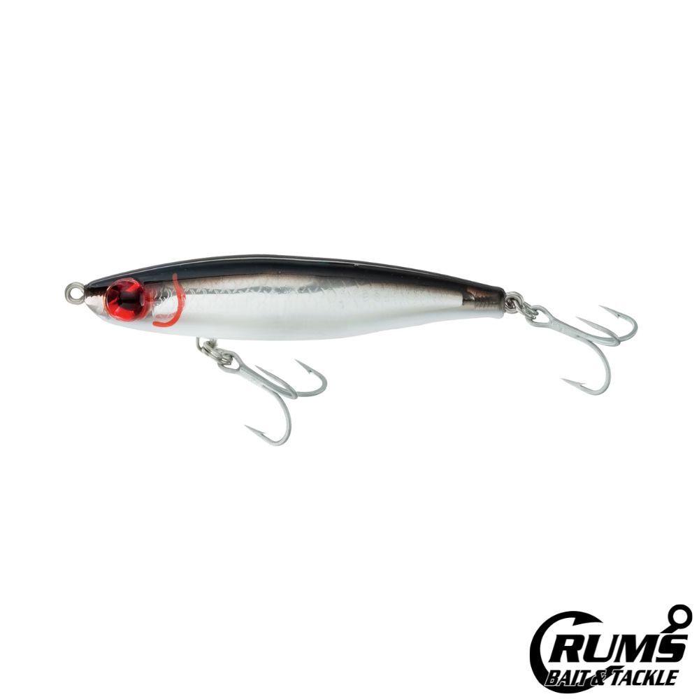 22MR CATCH JR SUSPENDING TWITCHBAIT, COLOR: BLACK BACK/WHITE BELLY/SILVER SCALE