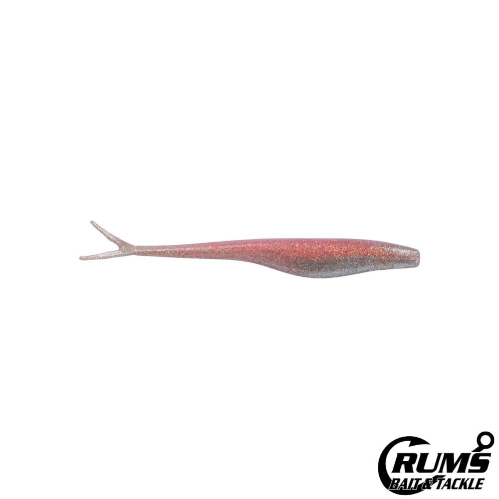 GULP 5IN SW JERK SHAD, COLOR: FLAMINGO CHROME
