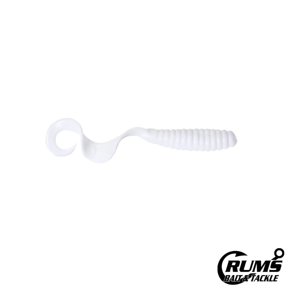 CURLTAIL GRUB, Size: WHITE, COLOR: 8&quot;