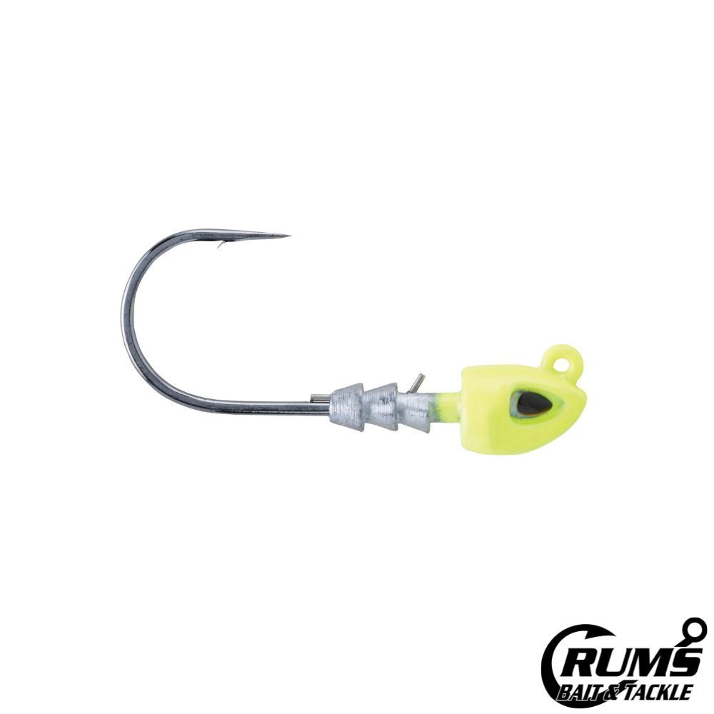 FUSION19 SWIMBAIT JIGHEAD, COLOR: CHARTREUSE, Size: 3/0, WEIGHT: 1/4 OZ