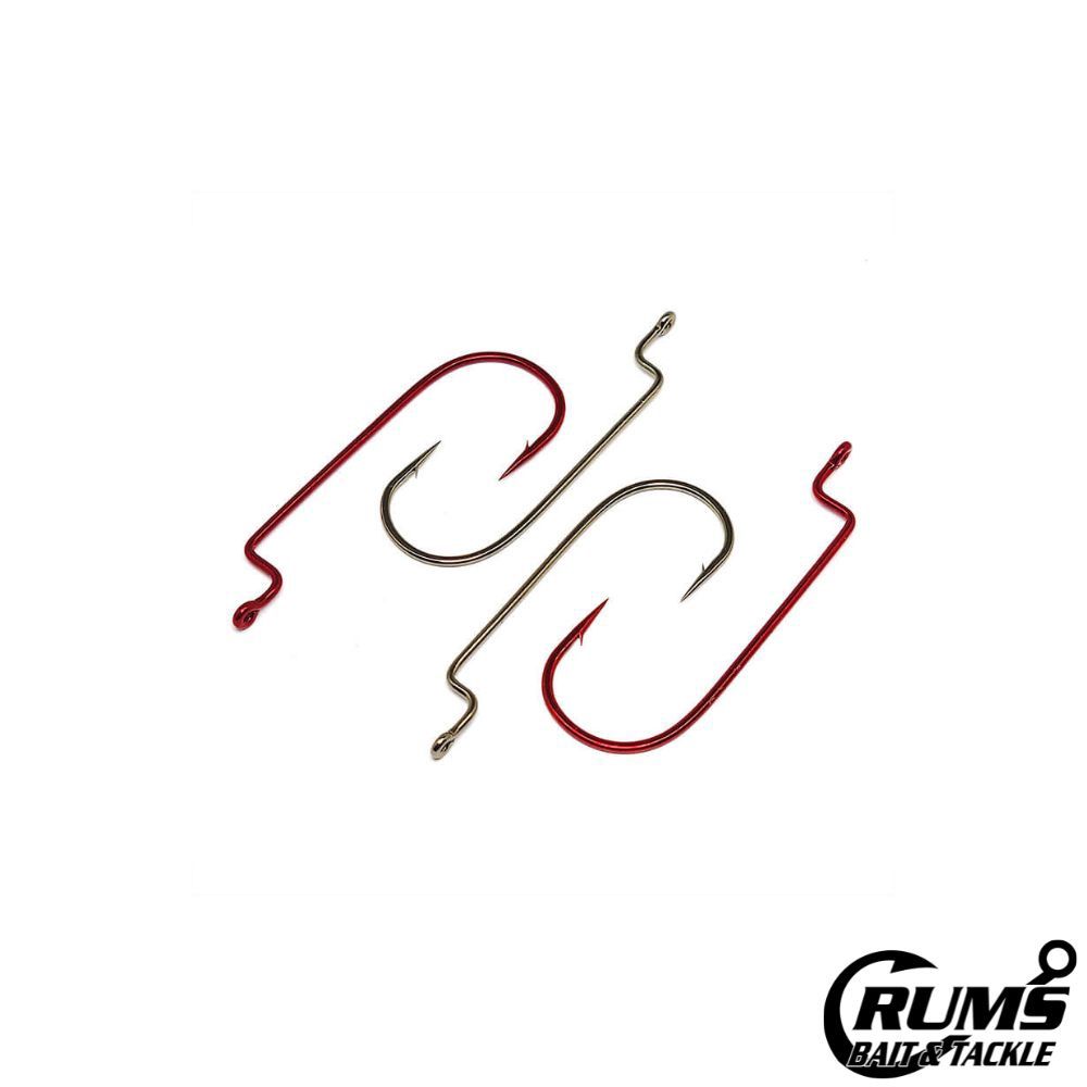 WORM,  OFFSET SHANK, ROUND BEND, Size: 4/0