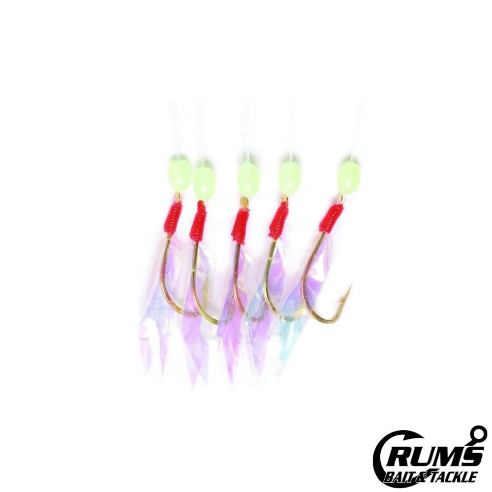 WHITE FISH SKIN BAIT RIG, Size: 2