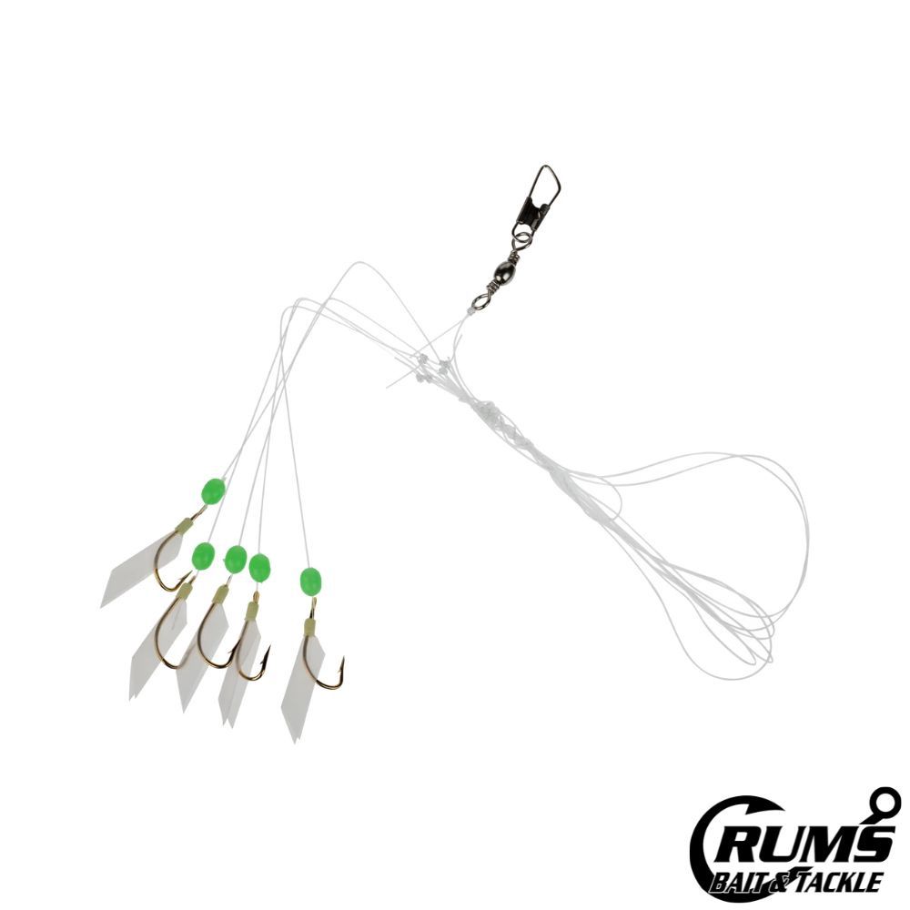 LUMINOUS PISCATOR RIGS, Size: 5G-12-1, COLOR: WHITE/LUMINOUS